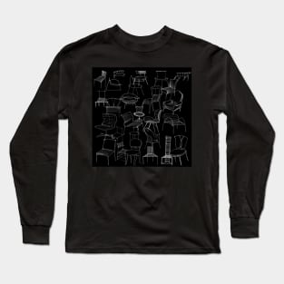 furniture sketch pencil art Long Sleeve T-Shirt